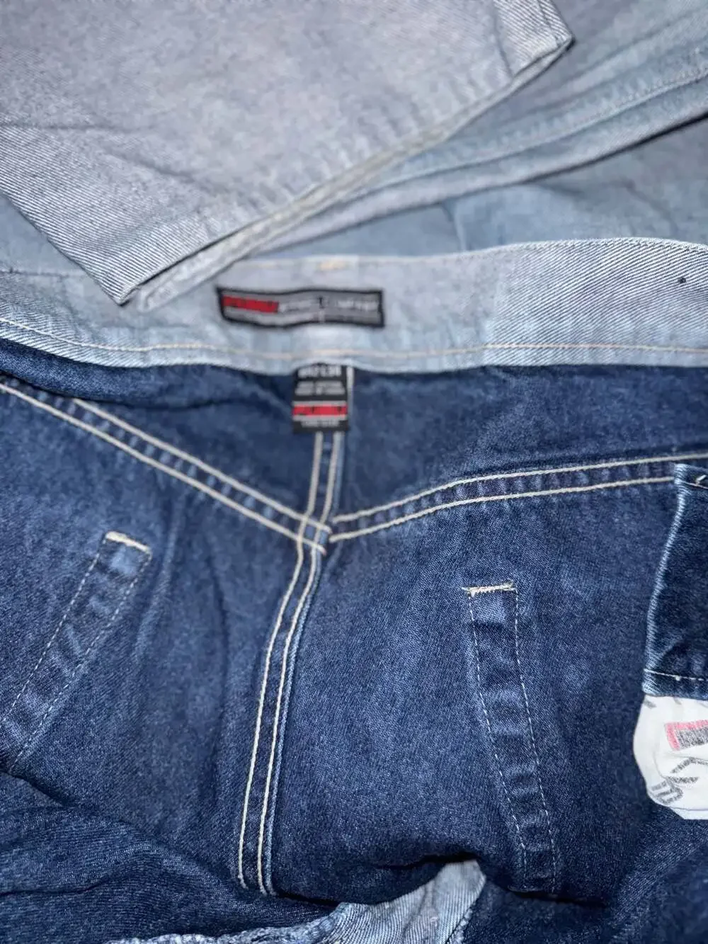 Vintage FUBU Baggy Cargo Carpenter Denim Jeans Size 42x34